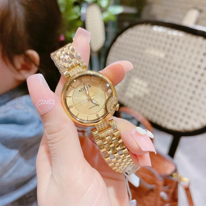 đồng hồ nữ chính hãng AOLIX, đồng hồ nữ đẹp siêu bền