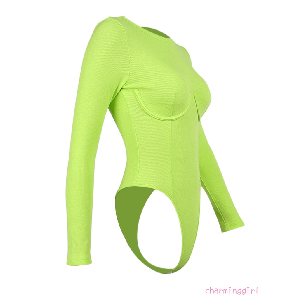 Bộ Áo Liền Quần Tay Dài Cổ Tròn Màu Trơn Thời Trang Mùa Thu Cho Nữ | BigBuy360 - bigbuy360.vn