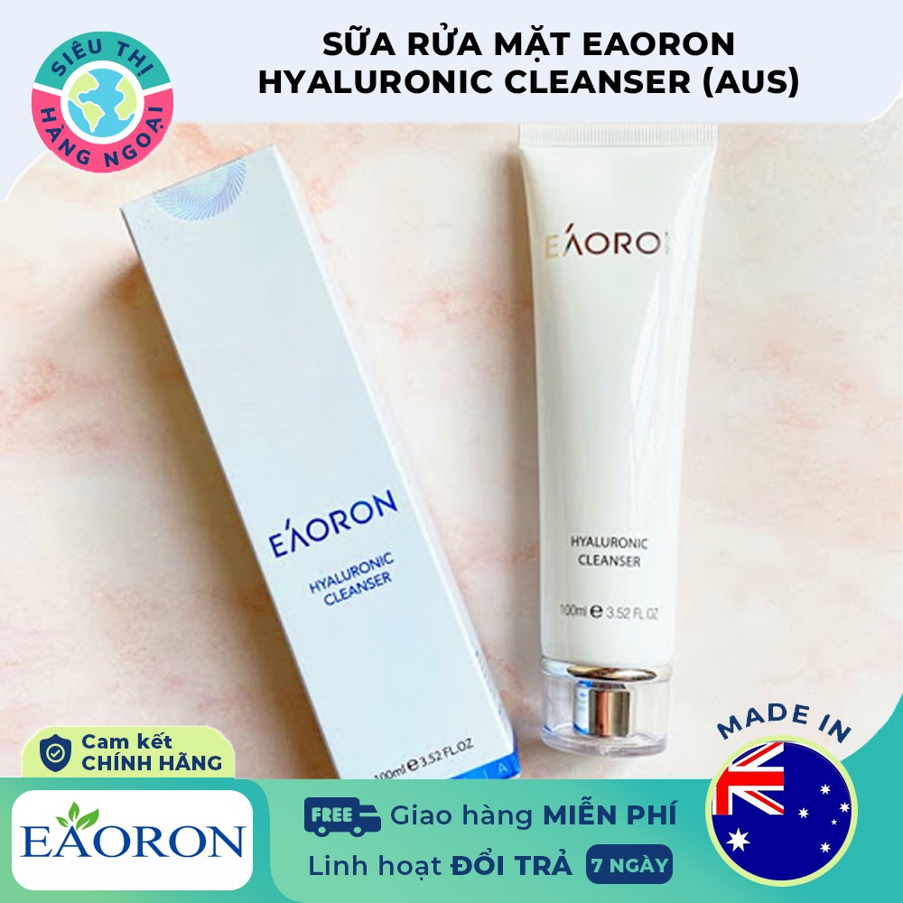 Sữa rửa mặt Eaoron Hyaluronic Cleanser 100ml Date 2025  Hàng Úc