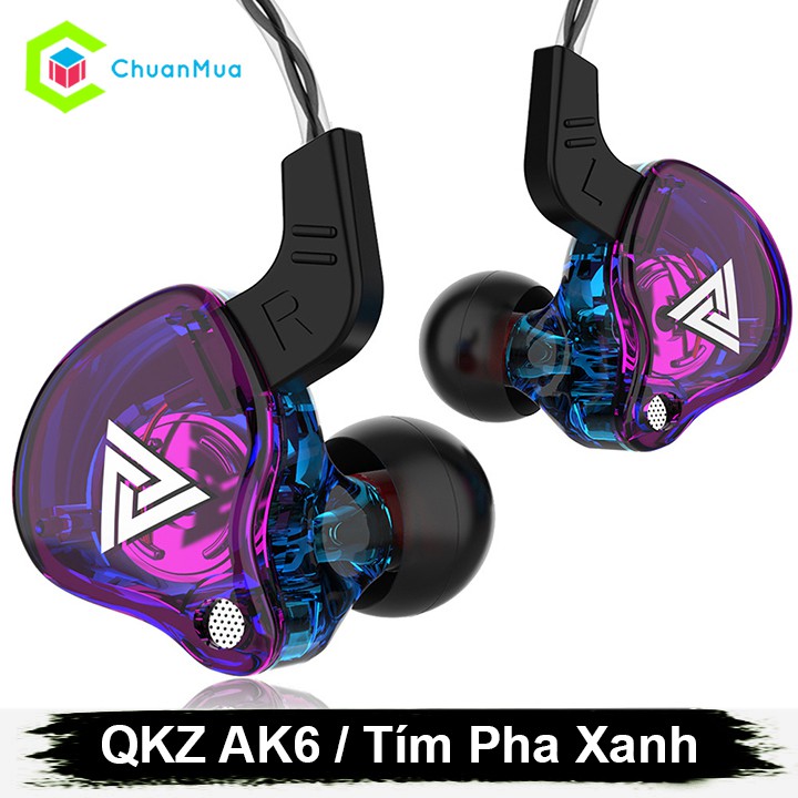 Tai Nghe Siêu Bass QKZ AK6 cho điện thoại âm thanh Hifi hay sống động, Tai Nghe Nghe Nhạc (Nhiều Màu chọn lựa)