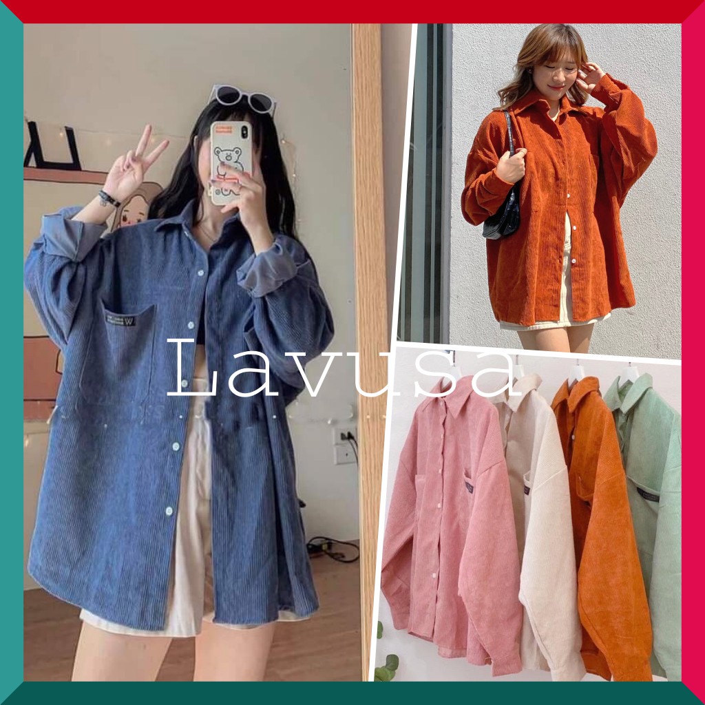 Áo Sơ Mi Form Rộng 💖 𝘍𝘳𝘦𝘦𝘴𝘩𝘪𝘱 💖 Sơ Mi Khoác Nhung Tâm Style Hàn Quốc Uzllang ( Ảnh Thật / Sẵn )