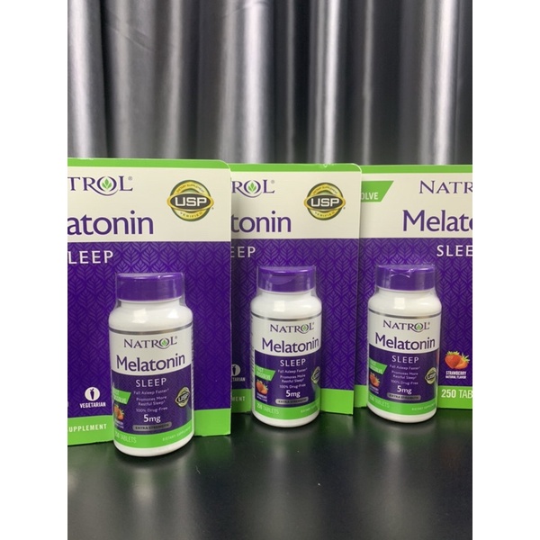 Natrol Melatonin 5mg điều hòa giấc ngủ, ngủ ngon, ngủ sâu giấc hơn _ Live mua hàng tại Mỹ