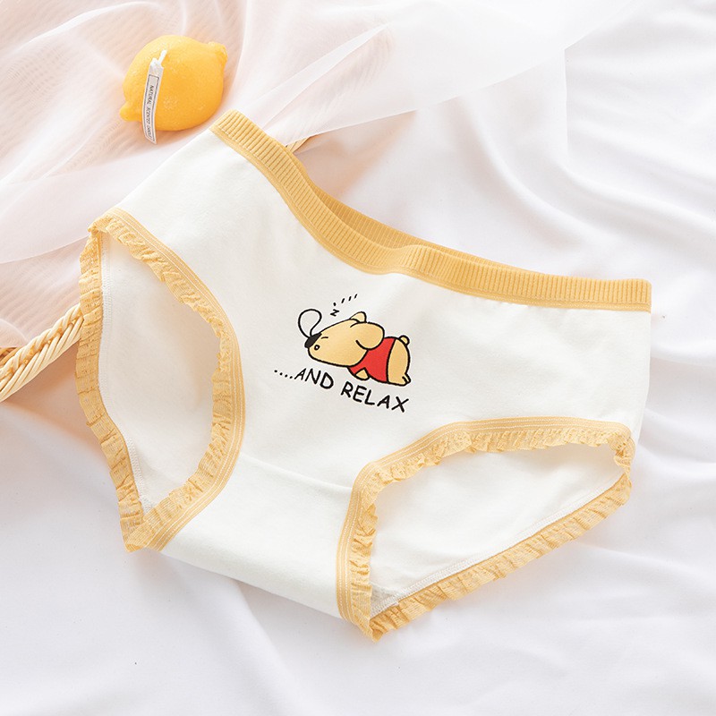 Quần Lót Nữ ❤️️FREESHIP❤️️ Quần Lót Nữ Cotton dễ thương hình gấu QL13