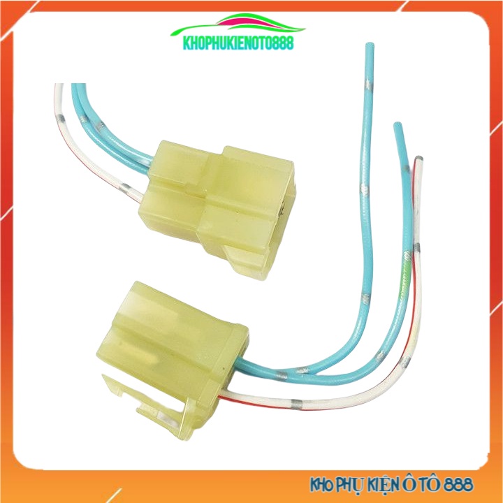 Jack đực cái nối nhanh 2 chân, 3 chân, 4 chân, 6 chân giắc nối có sẵn dây cho ô tô xe máy