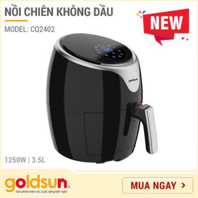 THANH LÝ MỚI 100% Nồi chiên không dầu Goldsun CQ2402 Chính Hãng