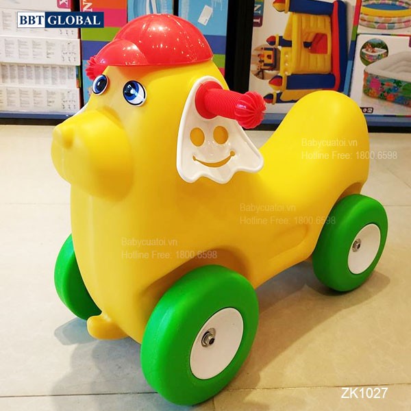 Xe chòi chân nhập khẩu Cún con ZK1027 và Ngựa con ZK1028