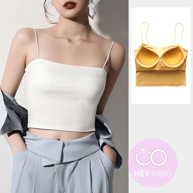 Áo croptop nữ 2 dây quây ngực ôm body thun co giãn tốt HEYPANG Áo lót ngực hai đây cotton VN013N