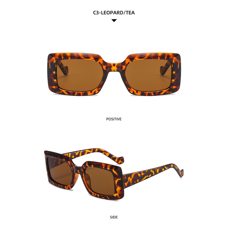 Kính mát gọng vuông lớn thời trang Âu Mỹ dành cho nam và nữ 2021