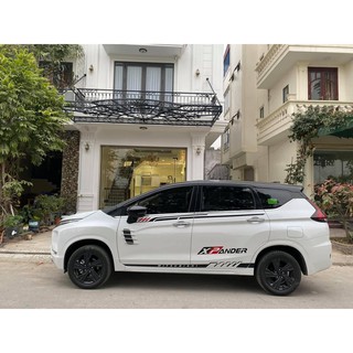 Tem dán sườn xe xpander đỏ đen