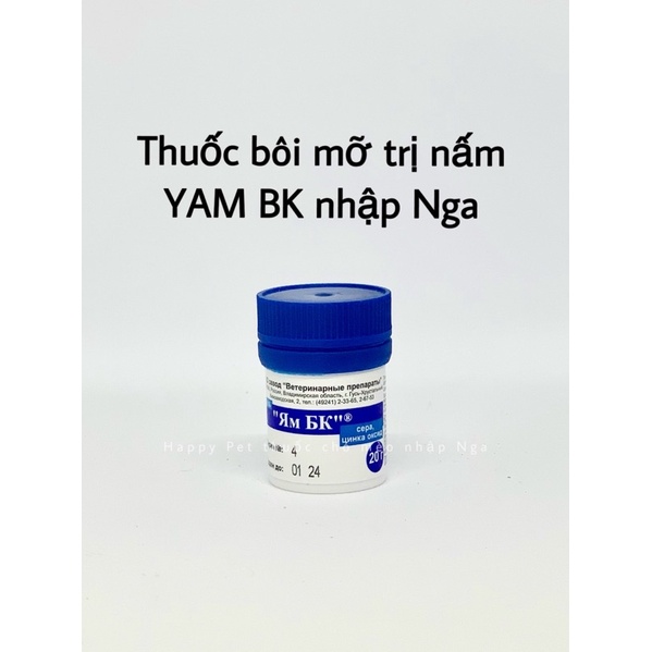 [Mã PET50K giảm Giảm 10% - Tối đa 50K đơn từ 250K] KEM MỠ BÔI NẤM AVZ YAM BK NHẬP NGA (lọ 50g)