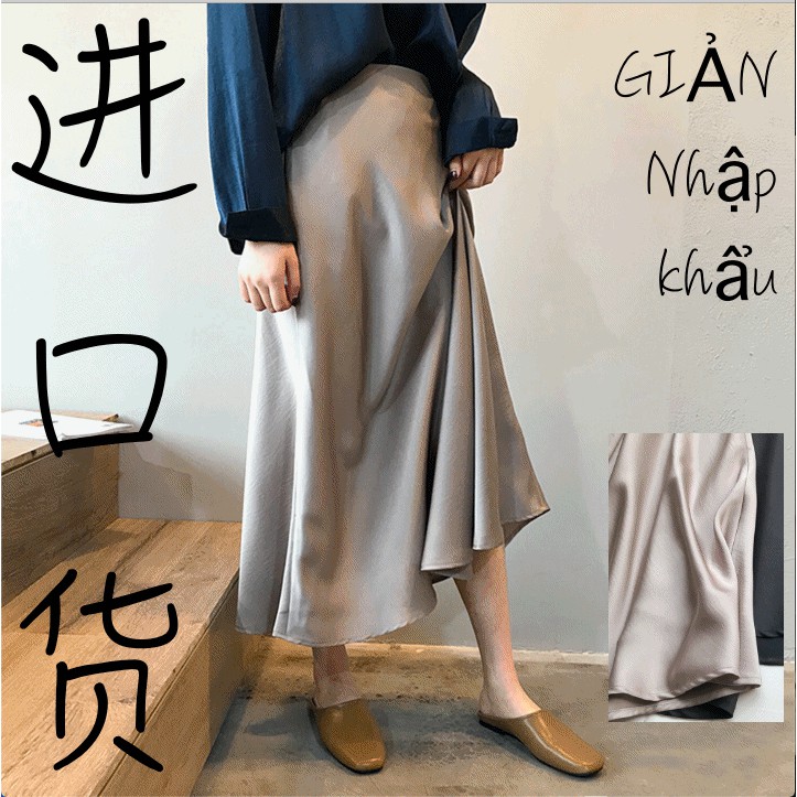 CHÂN VÁY LỤA DÁNG DÀI CAO CẤP (Kèm hình ảnh shop tự chụp)
