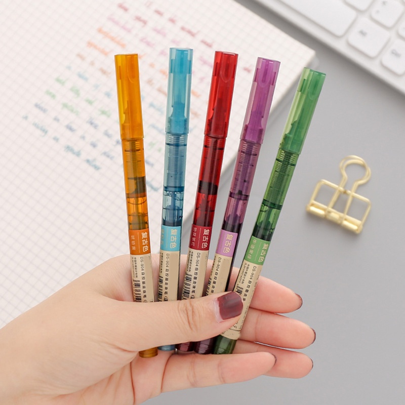 Bút Mực Gel Nhiều Màu Nhanh Khô Mềm Mượt Làm Quà Tặng Cho Học Sinh