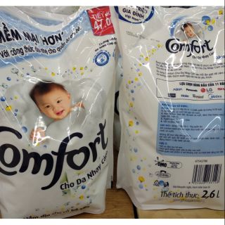 Nước Xả Vải Comfort Đậm Đặc Cho Da Nhạy Cảm (Túi 2.6L)