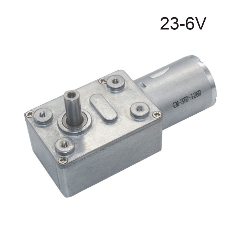 Bộ động cơ giảm tốc mô-men xoắn cao bằng kim loại JGY370 6V / 12V24V kèm trục 2RPM đế