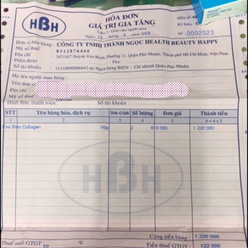 Giảm cân EVA SLIM COLLAGEN hộp 30 viên chính hãng