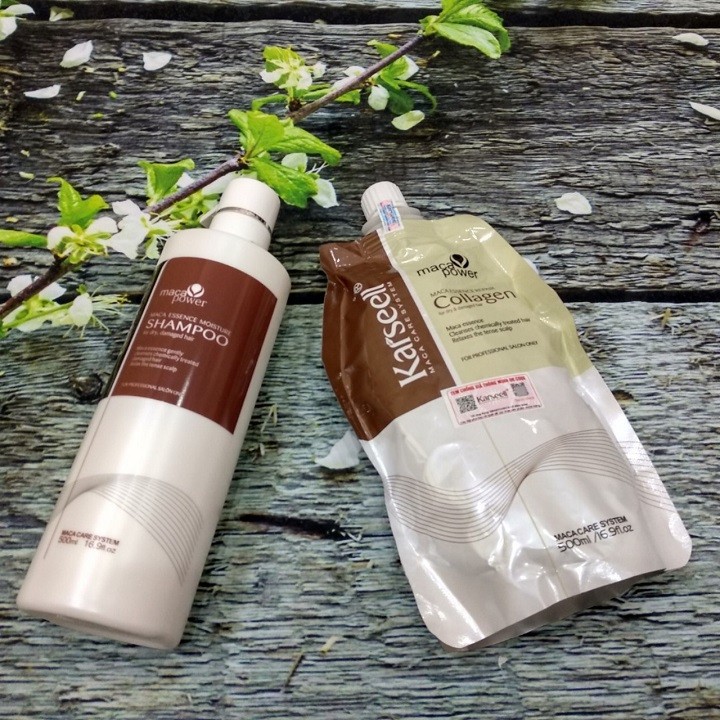 Dầu hấp tóc collagen Karsell CHUẨN SALON phục hồi cấp tốc