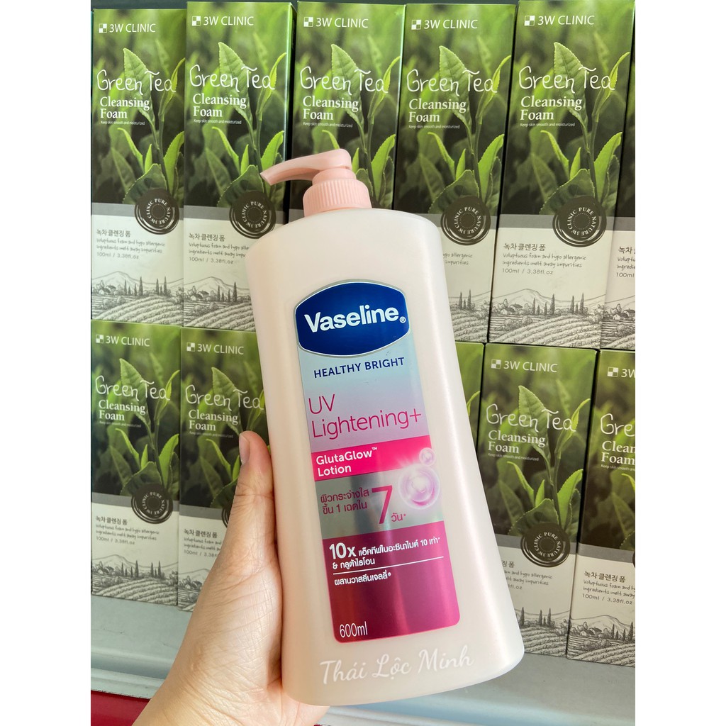 Dưỡng thể trắng da Vaseline 10X Healthy Bright UV Lightening Thái Lan 600ml