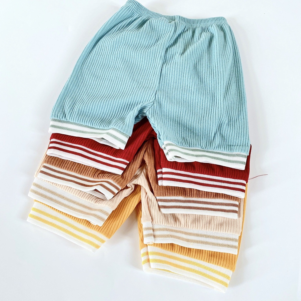 Đồ bộ quần áo cộc tay cho bé trai và bé gái chất Gân Tăm AM638