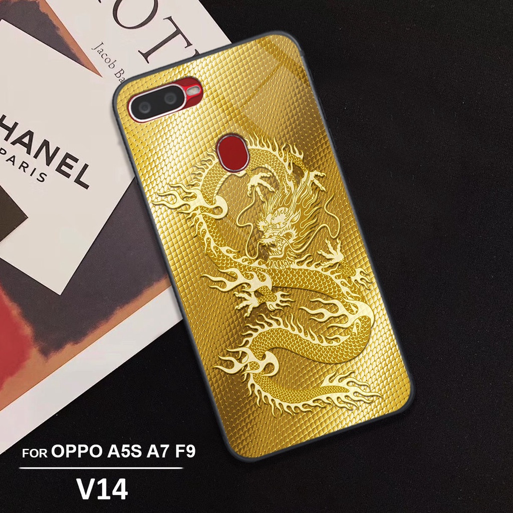 ỐP LƯNG 3D HÌNH RỒNG VÀNG -NGỰA - SÓI ĐẲNG CẤP OPPO A5S, A7, F9