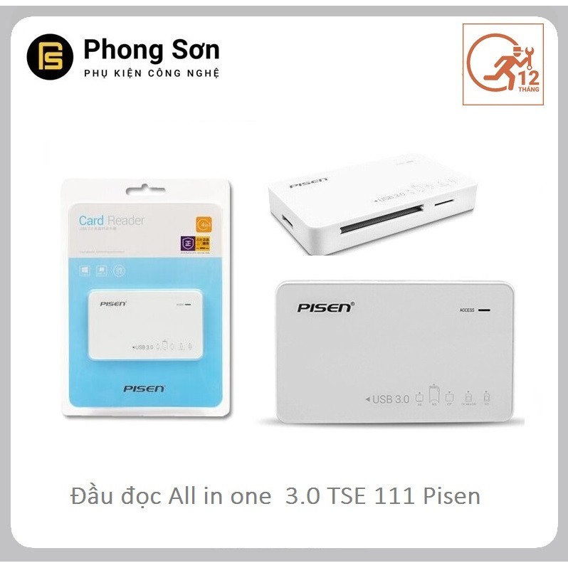  Đầu đọc thẻ 3.0 Pisen All in one TS E111 USB 3.0