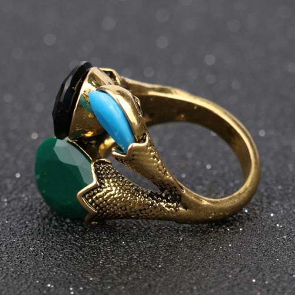 Nhẫn MOCHO Đơn Giản Xinh Xắn Dành Cho Nữ|Dây Chuyền Thổ Nhĩ Kỳ Mạ Vàng Phong Cách Vintage