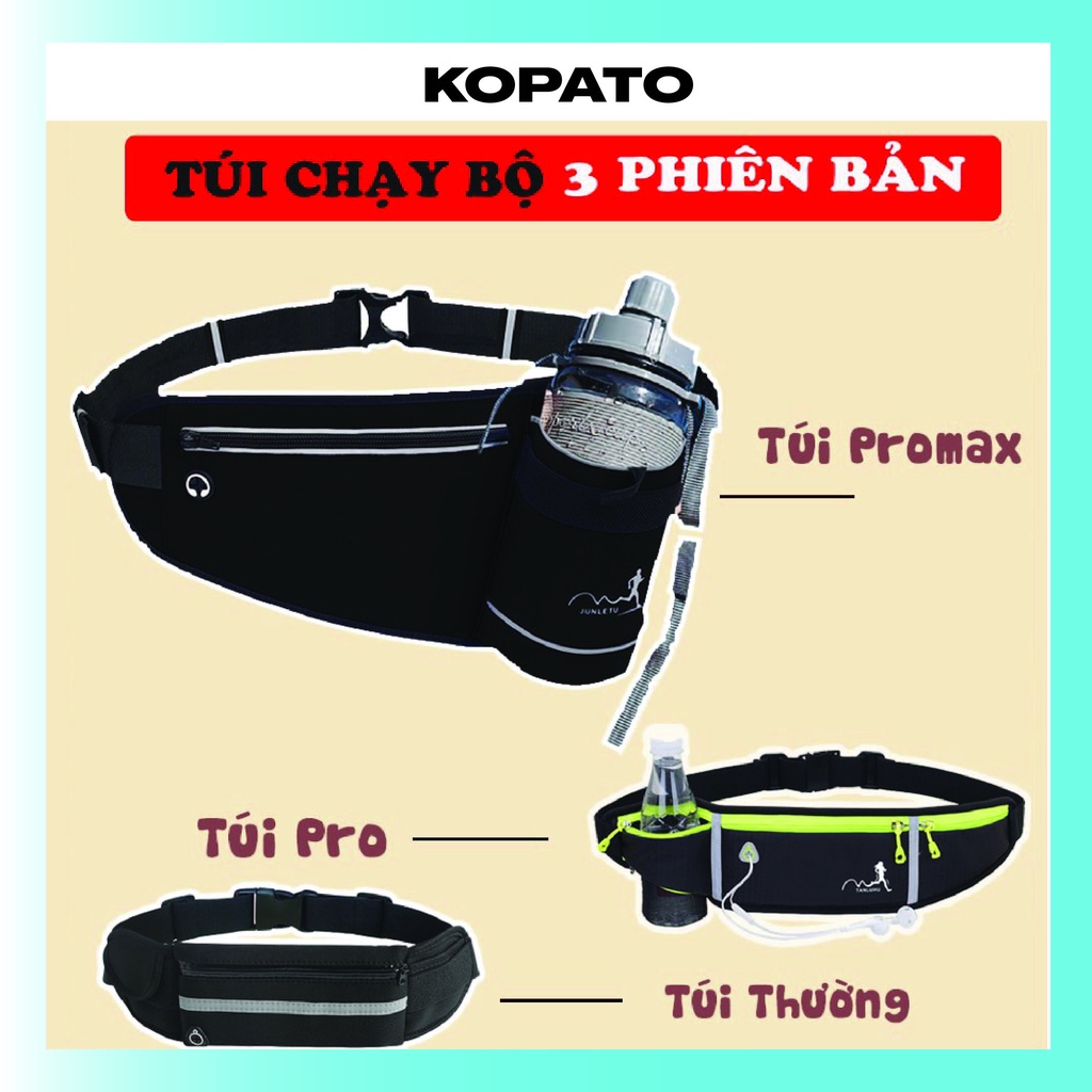 Túi đeo chạy bộ chống nước, túi chạy bộ đeo hông, đai chạy bộ đựng điện thoại KOPATO C2003