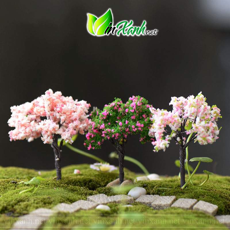 Mô hình cây giả mini nhiều loại đủ màu sắc