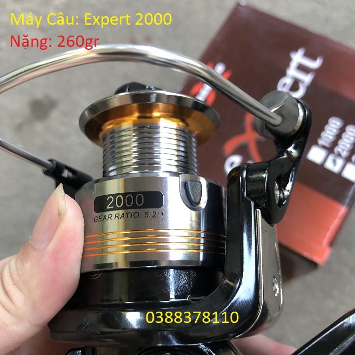 Máy Câu Cá Expert 2000 Chuyên Dùng Câu Lure, Lăng Xê, Câu Lục Cao Cấp