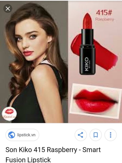 Son lì Kiko Smart Lipstick - hàng chính hãng mua tại Pháp