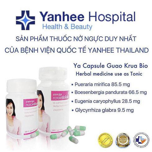 Viên Uống Nở Ngực Ya Capsule Guao Krua Bio - Thái Lan