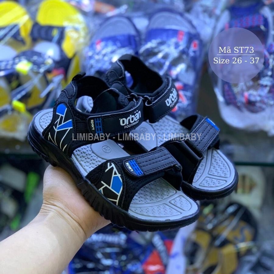 Sandal bé trai Urban quai ngang thời trang dép quai hậu êm nhẹ hàng xuất khẩu cho trẻ em 3 - 12 tuổi ST73