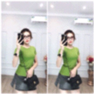 Áo thun thái trơn phom ôm