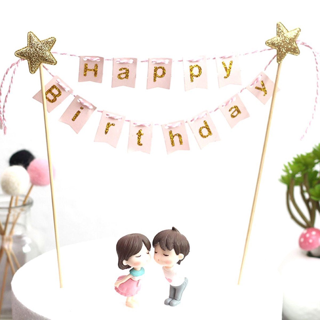 Bánh Topper LLOYD Trẻ Em Người Lớn Tự Làm|Dải Băng Trang Trí Bánh Kem Chữ Happy Birthday