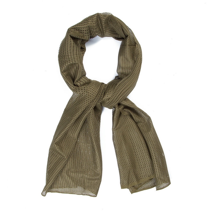 Khăn Choàng Cotton Giữ Ấm Đa Năng Họa Tiết Rằn Ri Phong Cách Quân Đội