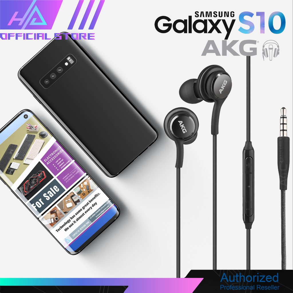 Tai nghe Samsung Galaxy S10 AKG 3.5mm Stereo EO-IG955 CHÍNH HÃNG 100%