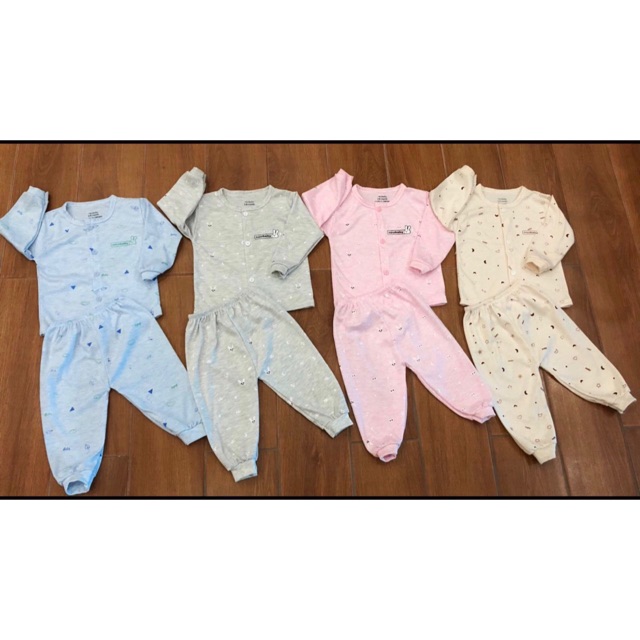 Bộ nỉ cotton Noubaby bo gấu hàng đẹp