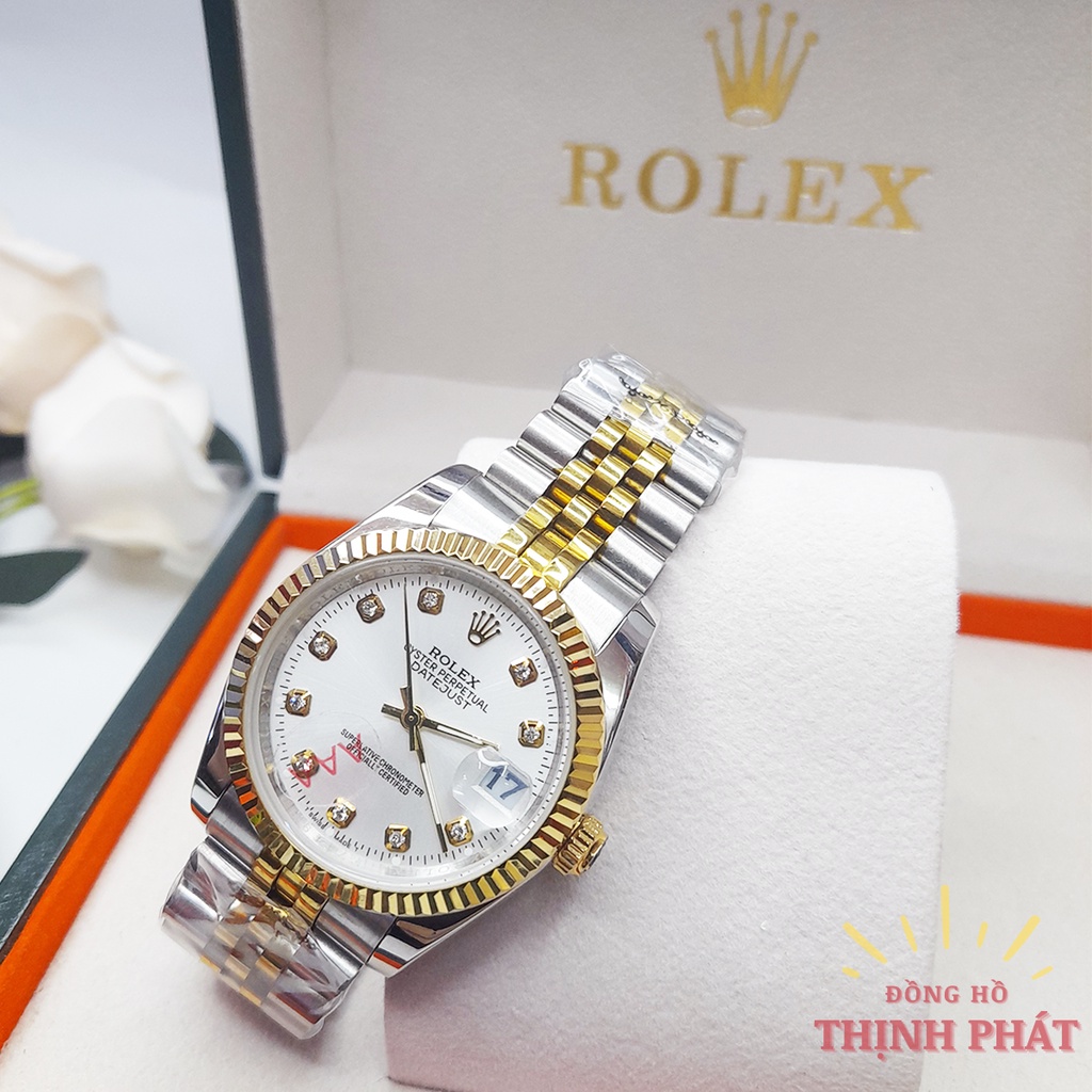 Đồng hồ nữ ROLEX khía Quarzt kính sapphire chống nước thumbnail