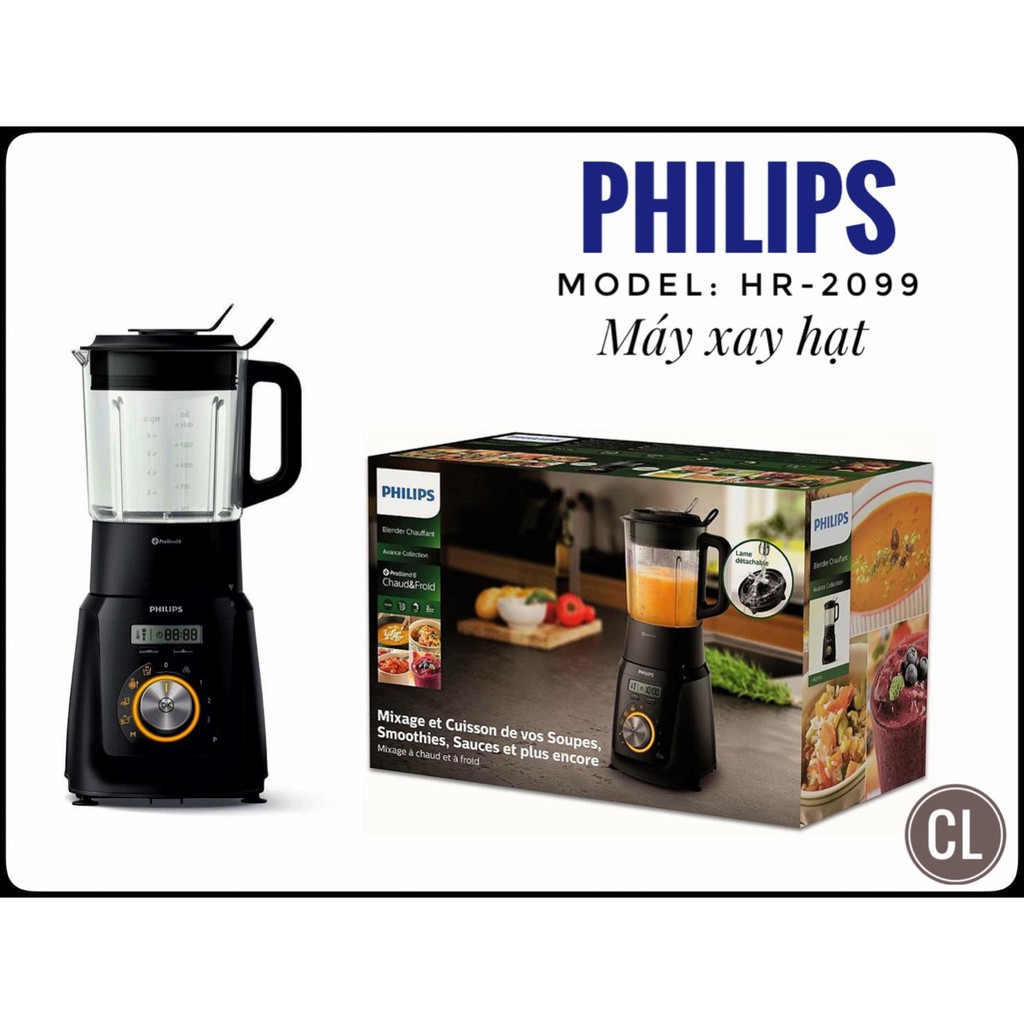 Máy xay sinh tố, máy làm sữa hạt Philip HR2099