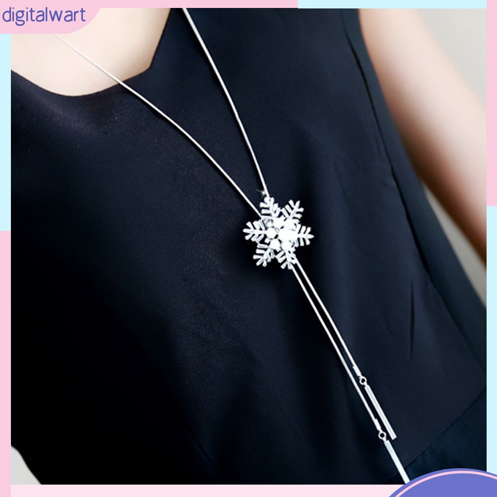 Dây chuyền ngọc trai giả đính đá thanh lịch cho nữ