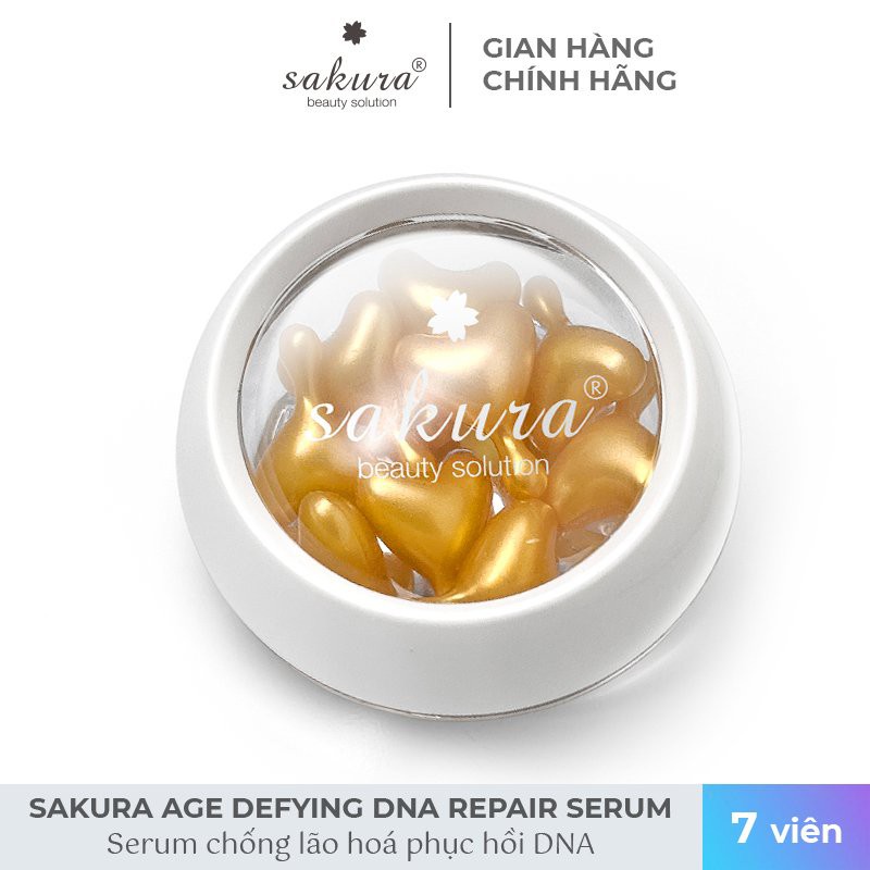 Serum dưỡng da chống lão hóa Sakura Age Defying DNA Repair Serum 7 viên - Mỹ Phẩm Mai Hân