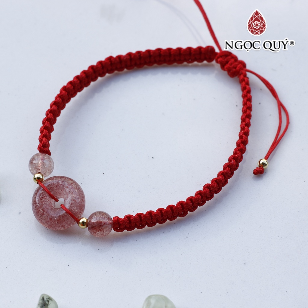 Vòng thắt dây đỏ đồng điếu TA dâu - Ngọc Quý Gemstones