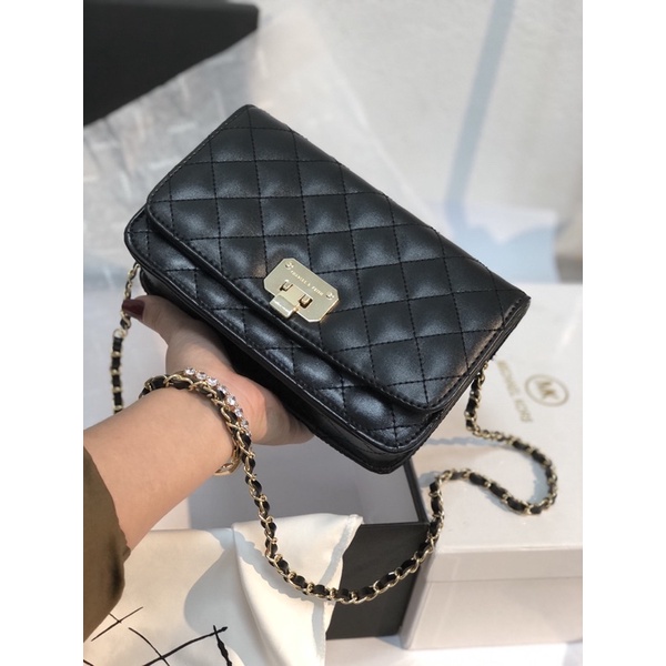 Túi Xách Nữ Đeo Chéo CNK Mini Size 20cm Ô Trám WD522