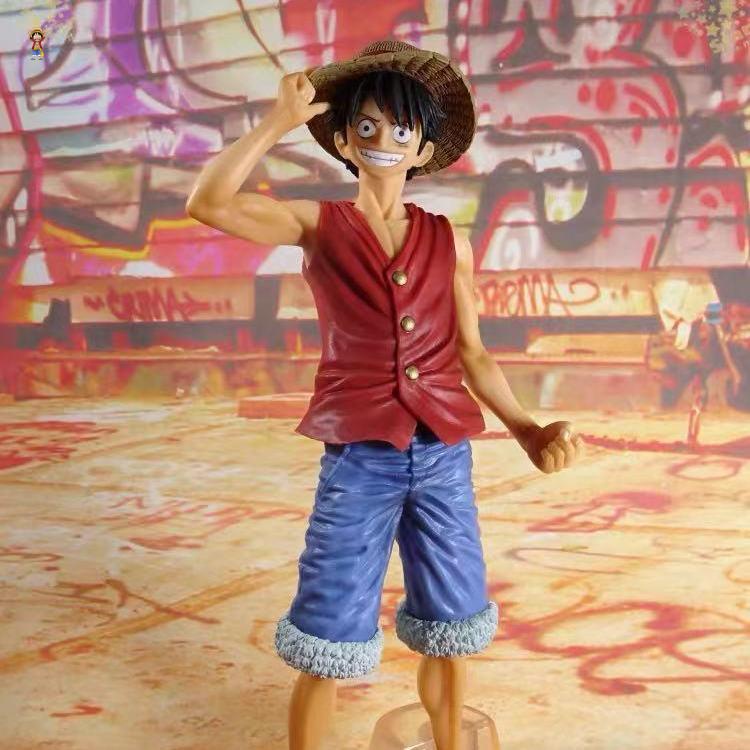 One Piece Figure Model, Confident Fist, Mũ Rơm Luffy Lắp ráp đồ trang trí anime
