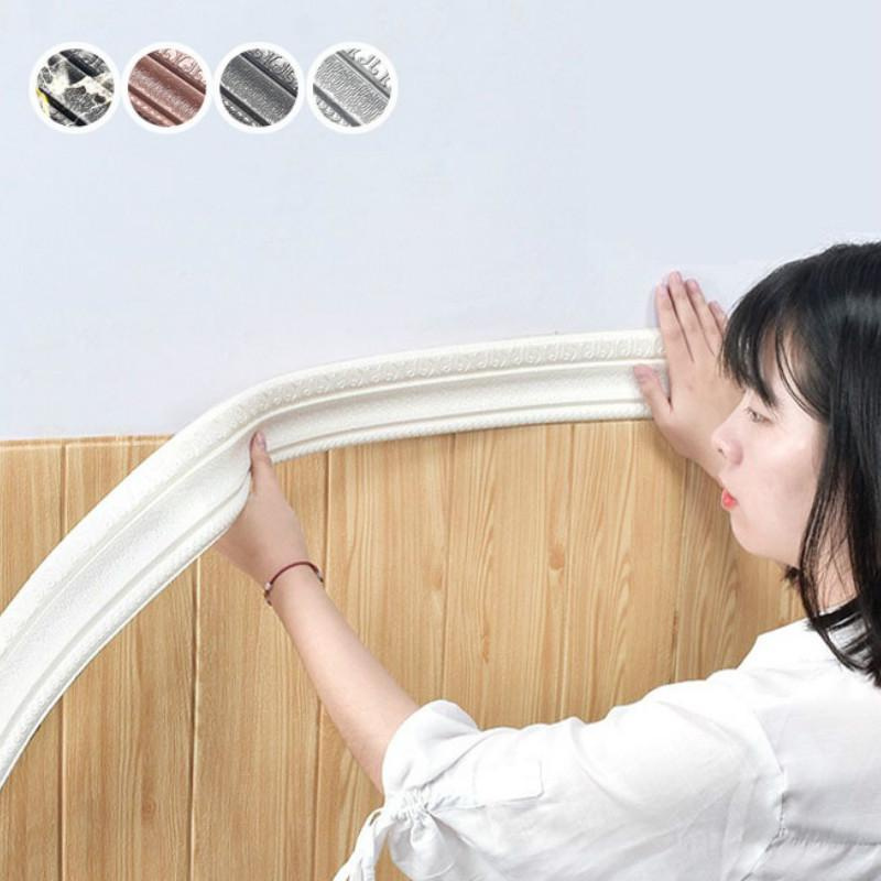 Miếng Dán Viền Tường Họa Tiết 3d Trang Trí Nhà Cửa Diy