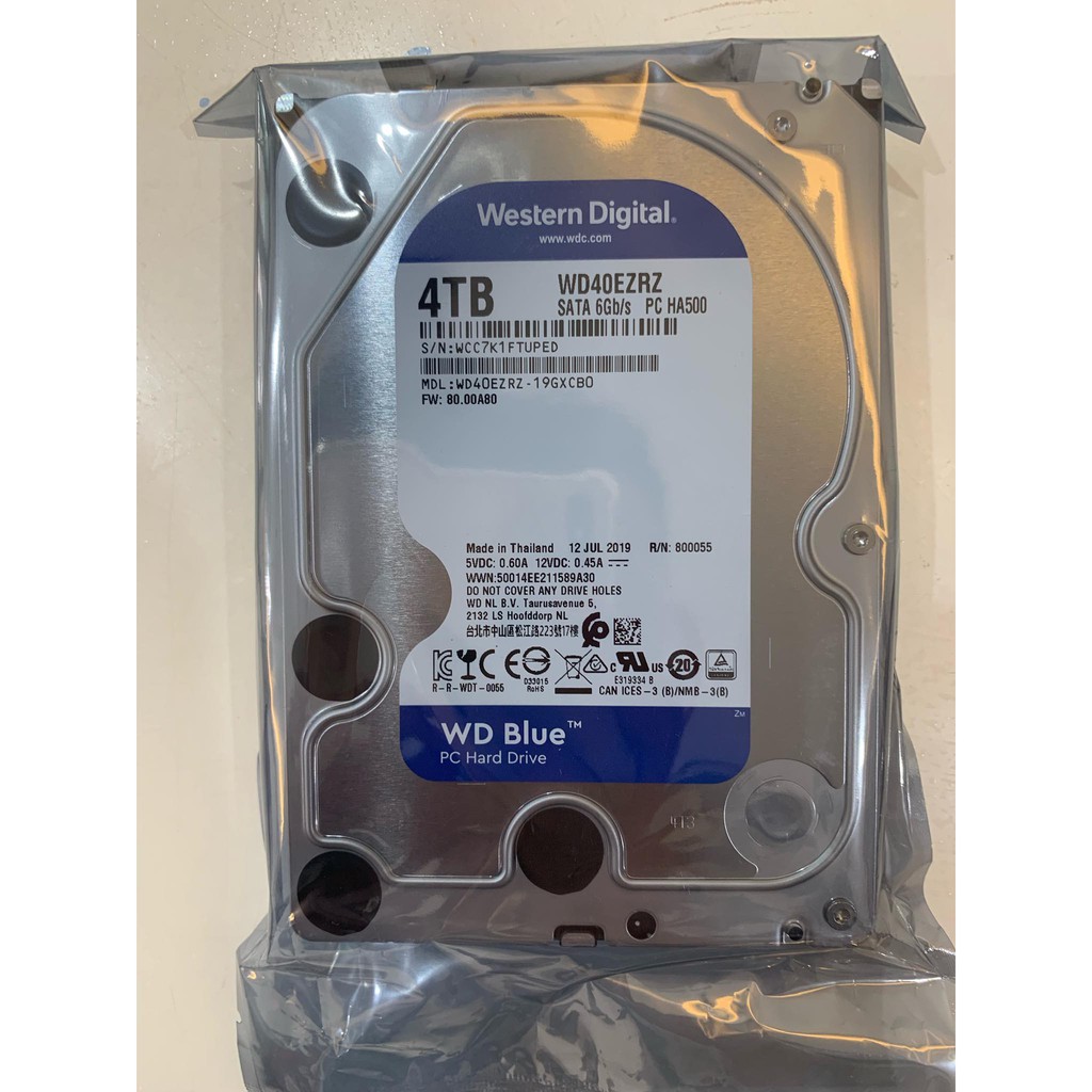 Ổ cứng HDD Western Digital Blue 4TB 3.5" Sata 3