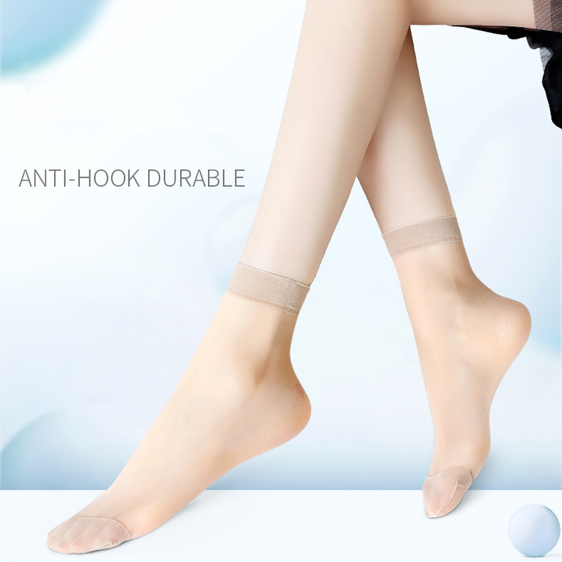 Combo 10 Đôi Tất Da Chân Hàn Quốc Siêu Mỏng Thoáng Khí Cho Nữ