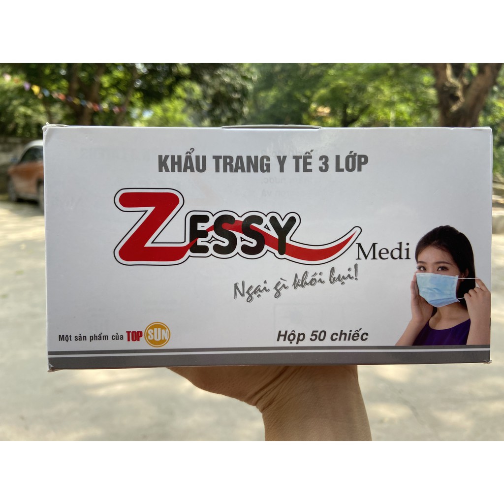 Hộp Khẩu trang zessy y tế 3 lớp 50 chiếc