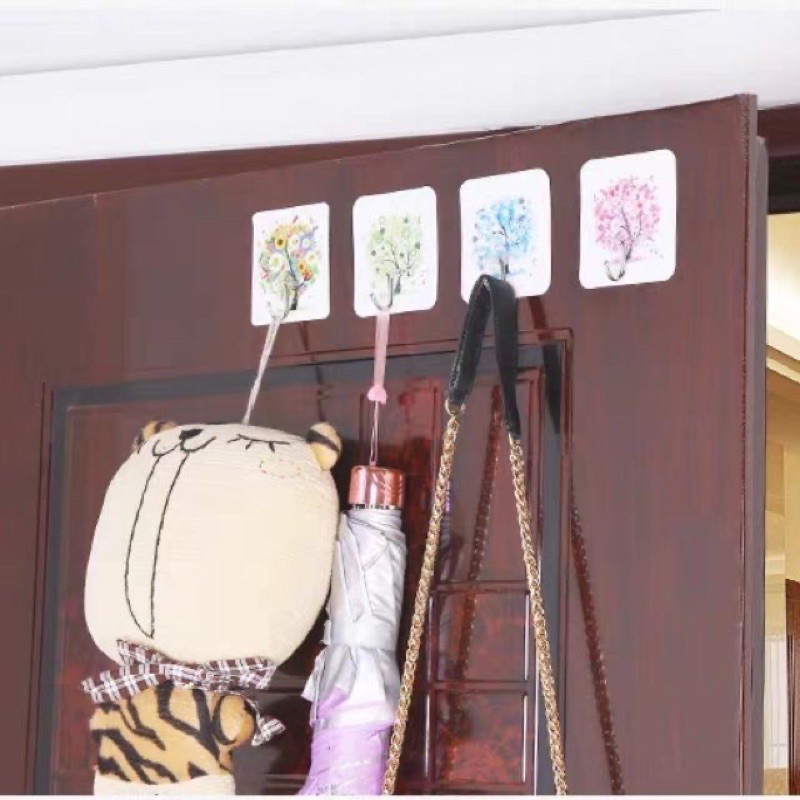 Combo 10 Móc Dán Tường 3D Siêu Dính Hình Hoa Quả Siêu Đáng iu Cute