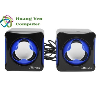 Loa vi tính mini microtek mt120 2.0 6w - bh chính hãng 1 năm - hoàng yến computer
