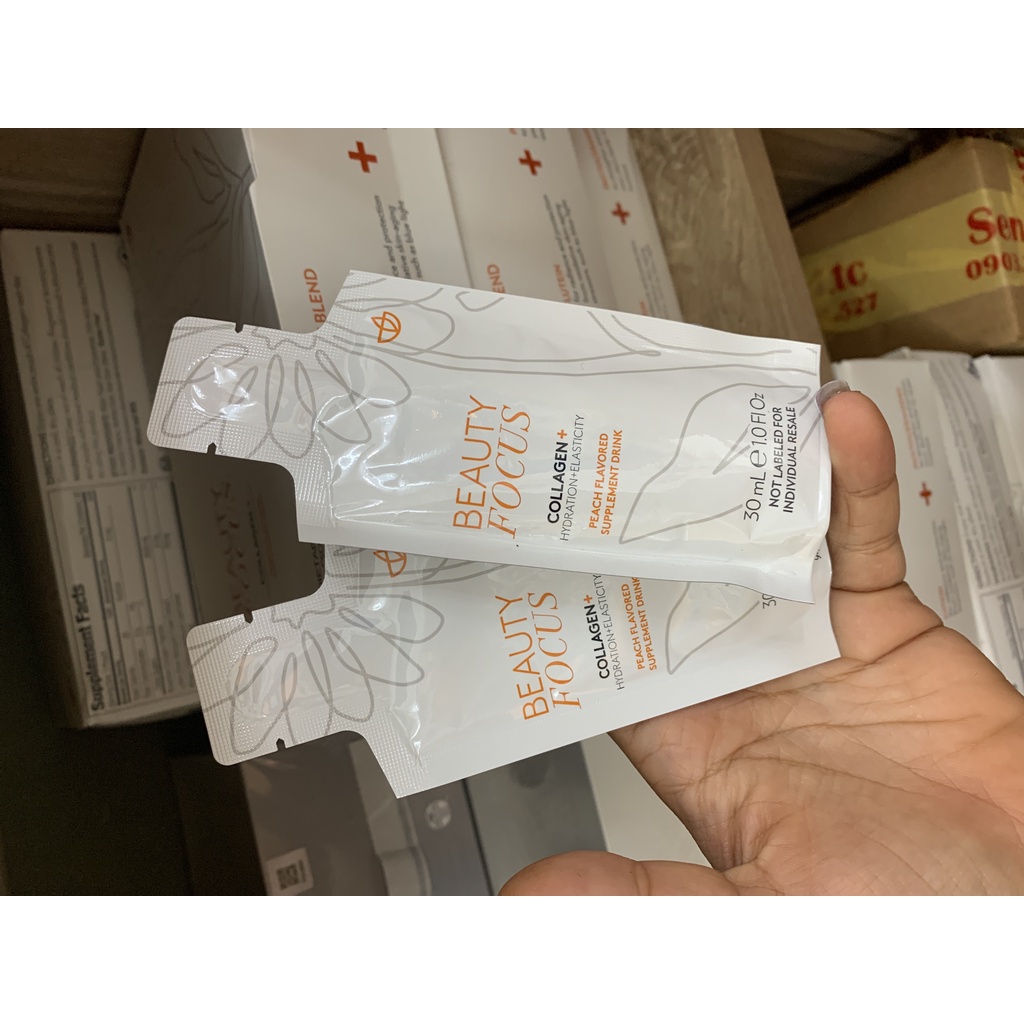Hộp 30 gói colagen nước Nuskin Mỹ collagen beauty focus plus